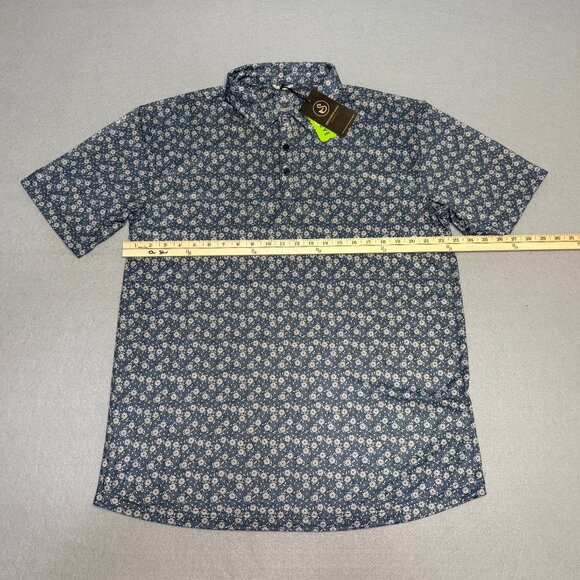 Swannies Men’s Golf Clark Polo Shirt Vintage Indigo Gray Size XL Lightweight NWT - Picture 4 of 9